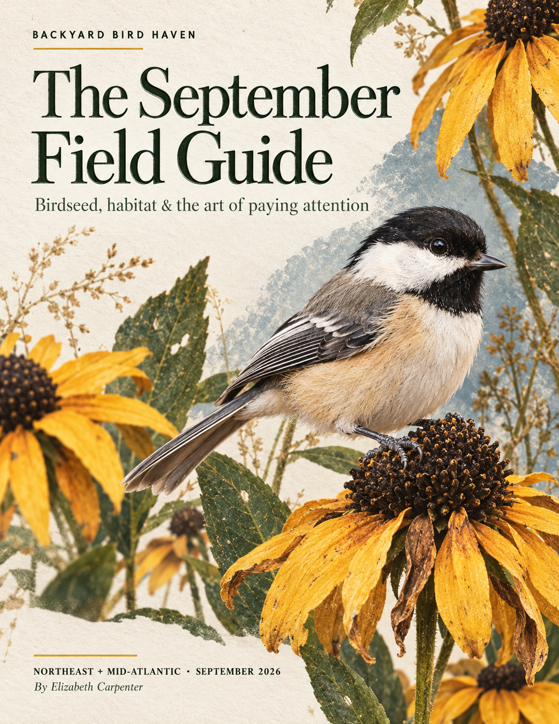 Cover of the illustrated Backyard Bird Haven field guide